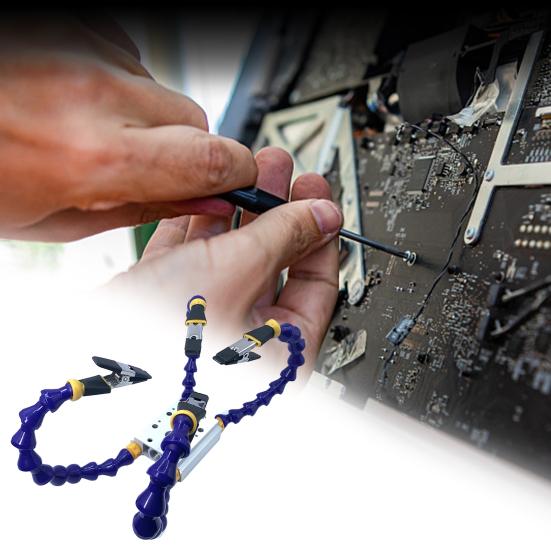 Третьи ручные скамейки, держатель паяльника с гибким рычагом, вращение на 360 градусов, многофункциональные руки помощи, инструмент для ремонта сварки печатной платы