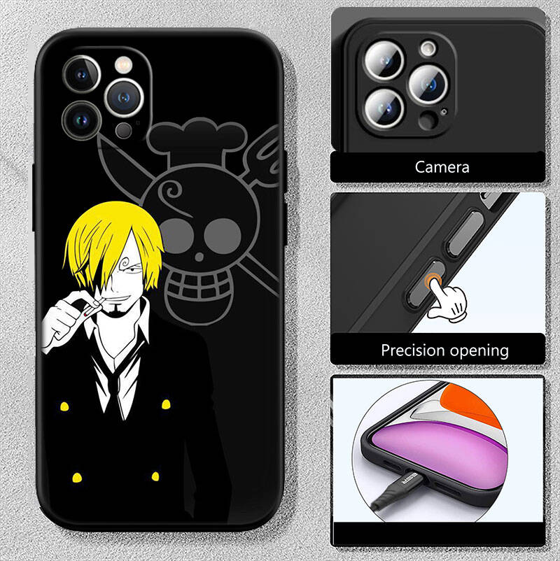 MH123 Чехол для телефона One Piece Санджи для iPhone 7 8 11 12 13 14 15 16 17 16E XS Pro Max XR X SE Air