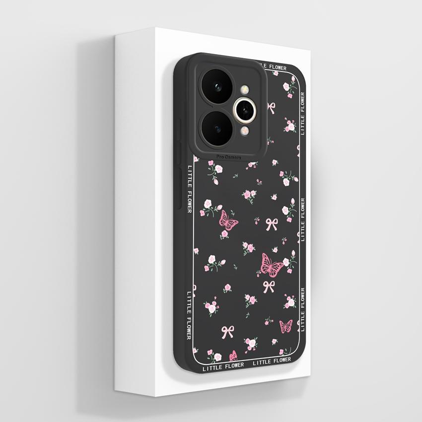 Для Oppo Realme 15 16 11 10 Pro 15T 15X 11X Чехол для телефона Красивые узоры с кристаллами-бабочками Модный корпус Гладкий жидкий силикон Премиальная защитная крышка