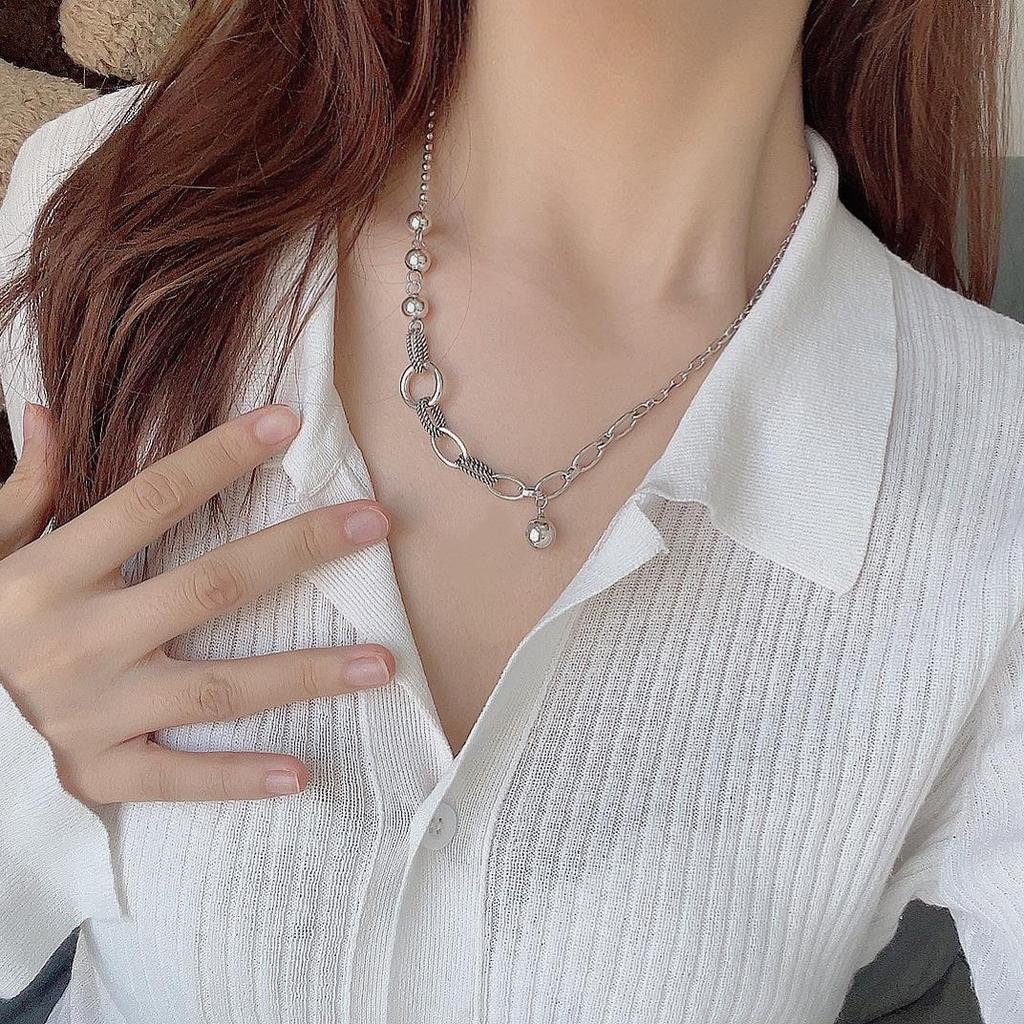 Корейское ретро ожерелье из бусин с эффектом потертости - Простые украшения в холодном стиле, горячий товар