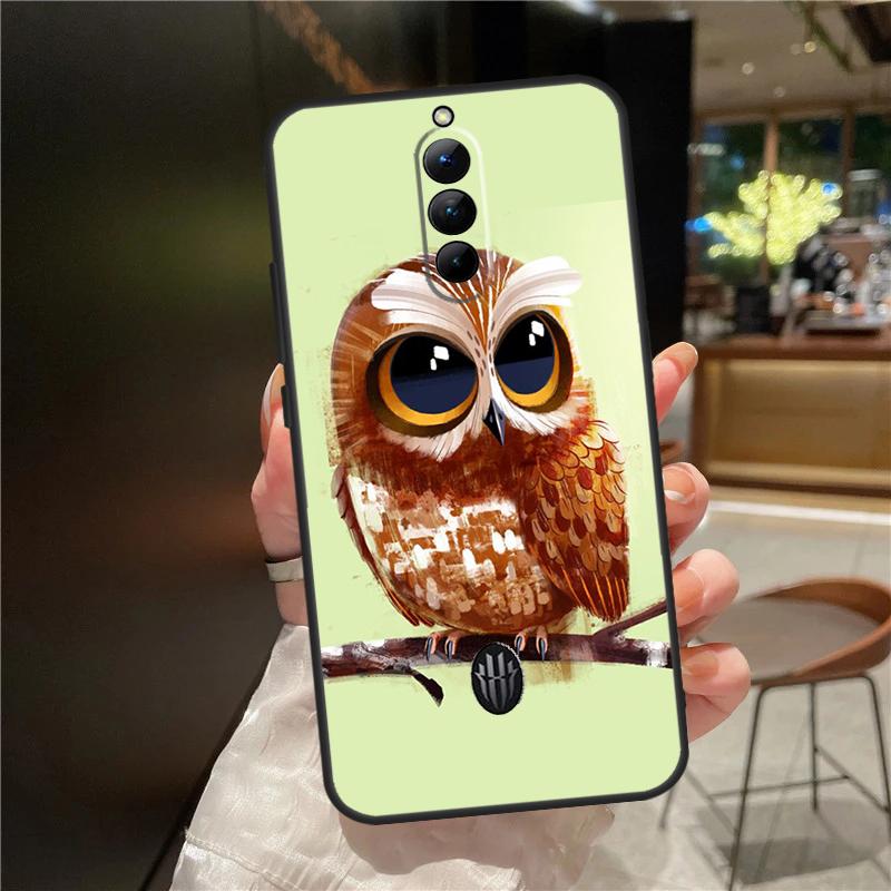 Cute Owl Cartoon Case For Red Magic 9 8S 8 Pro Plus Cover For ZTE Nubia Red Magic 6S 7S 6 7 Pro 6R 5S 5G