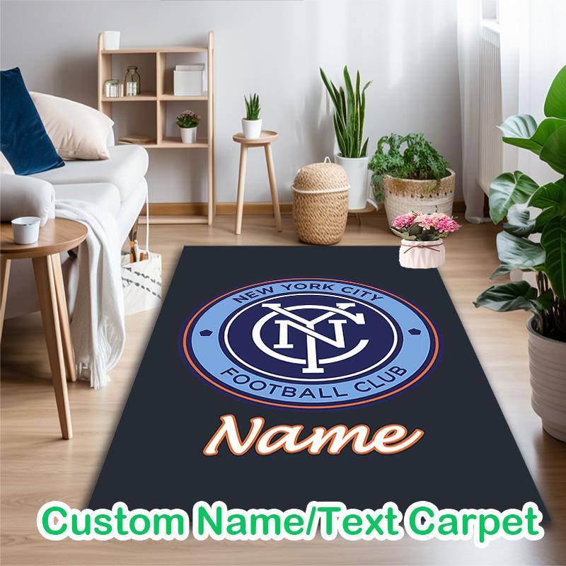 [New York City Football Club (3) Printed Carpet] Durable Home and Office Area Rug, Kitchen Farmhouse Decorative Floor Mat