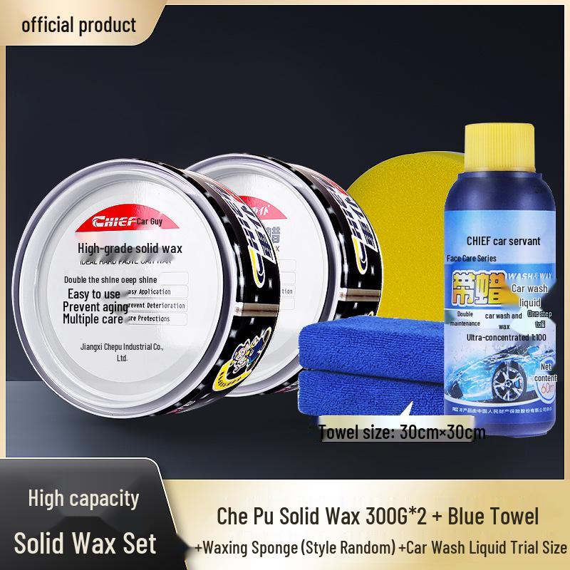 Carplan Advanced Solid Wax: Black & White Car Polish for Maintenance and Shine