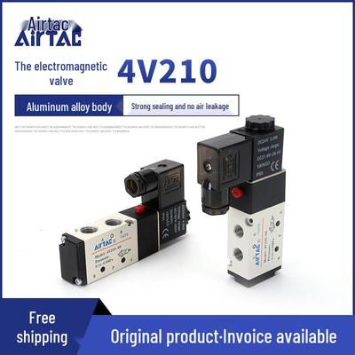 Пневматический электромагнитный реверсивный клапан Airtac-Style 4V210 с пятью положениями и двумя положениями