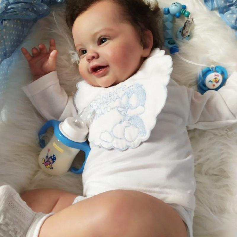 BZDOLL 60 см 24 дюйма 3D-раскраска кожа мягкий винил реборн ребенок для девочки принцесса малыш кукла с сосудистой веной наряжать Бебе