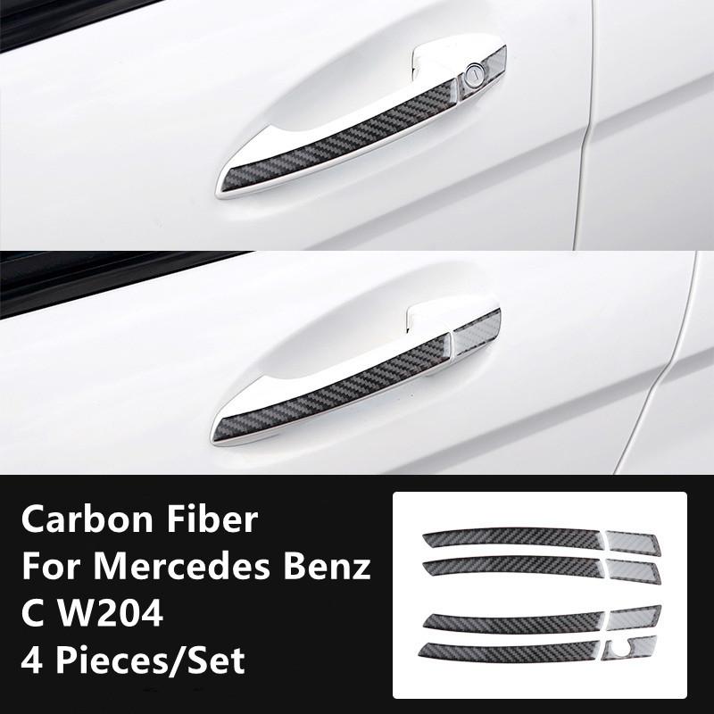 Углеродное волокно, модификация салона автомобиля, накладка, полоски, декоративные наклейки для Mercedes Benz C W204, внутренняя отделка автомобиля