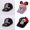 Cartoon Mickey Mouse Kids Baseball Cap With Breathable Polyester For Summer Outdoor Play