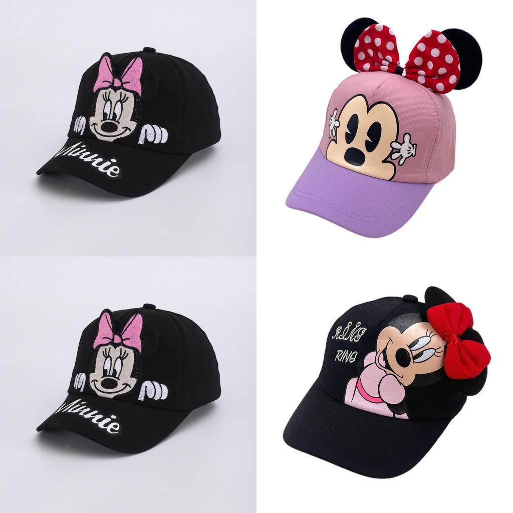 Cartoon Mickey Mouse Kids Baseball Cap With Breathable Polyester For Summer Outdoor Play