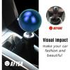 Round Ball Gear Shift Knob, Chrome Finish Aluminum Shifter Knobs with 3 Ada