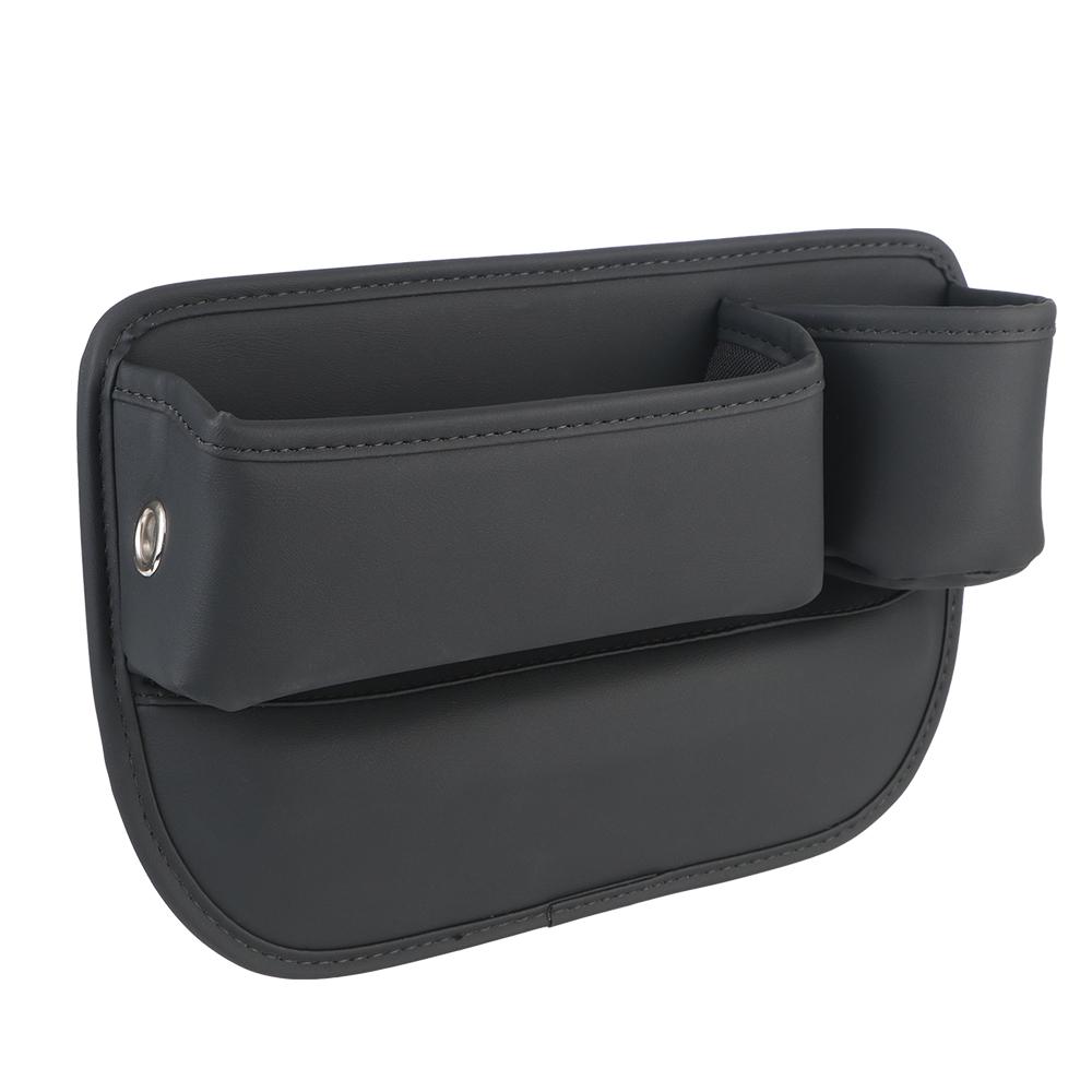 Многофункциональный с подстаканником органайзер для автомобильного сиденья из искусственной кожи автомобильная консоль боковой ящик для хранения мобильных телефонов