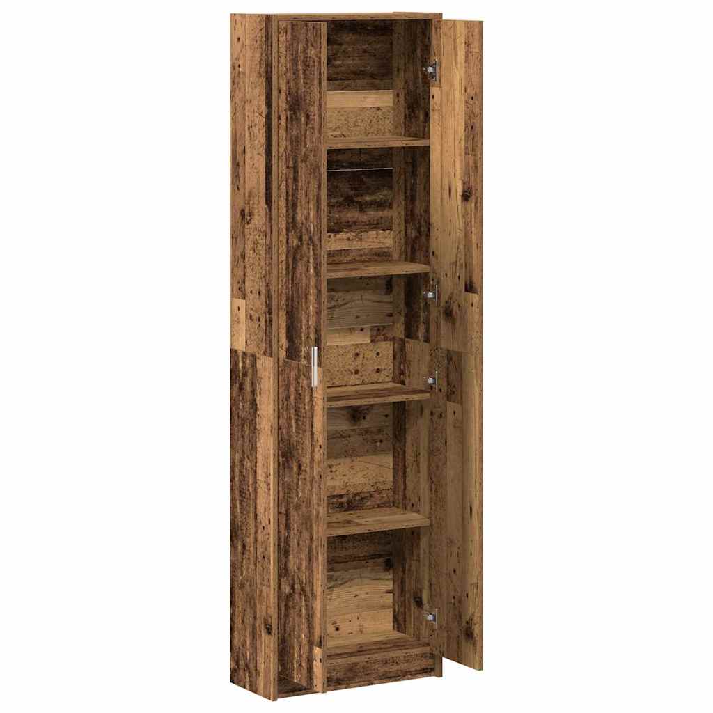 Wardrobe with Shelf Reclaimed Wood Look 55 x 25 x 189 cm Engineered Wood
