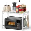 GAWOOW Microwave Over-the-Range Rack, Extendable, with Adjustable Shelf Height