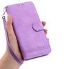 For Samsung Galaxy S25+ Leather Case Lines Imprint Wallet Phone Cover