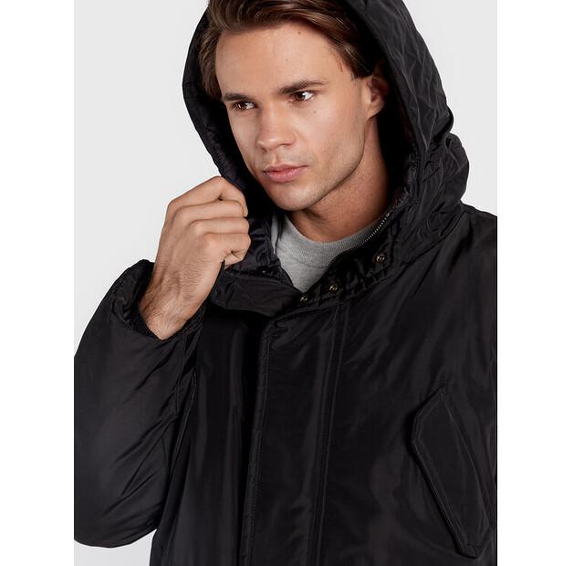 Зимняя куртка Trussardi 52S00745, черная, стандартный крой