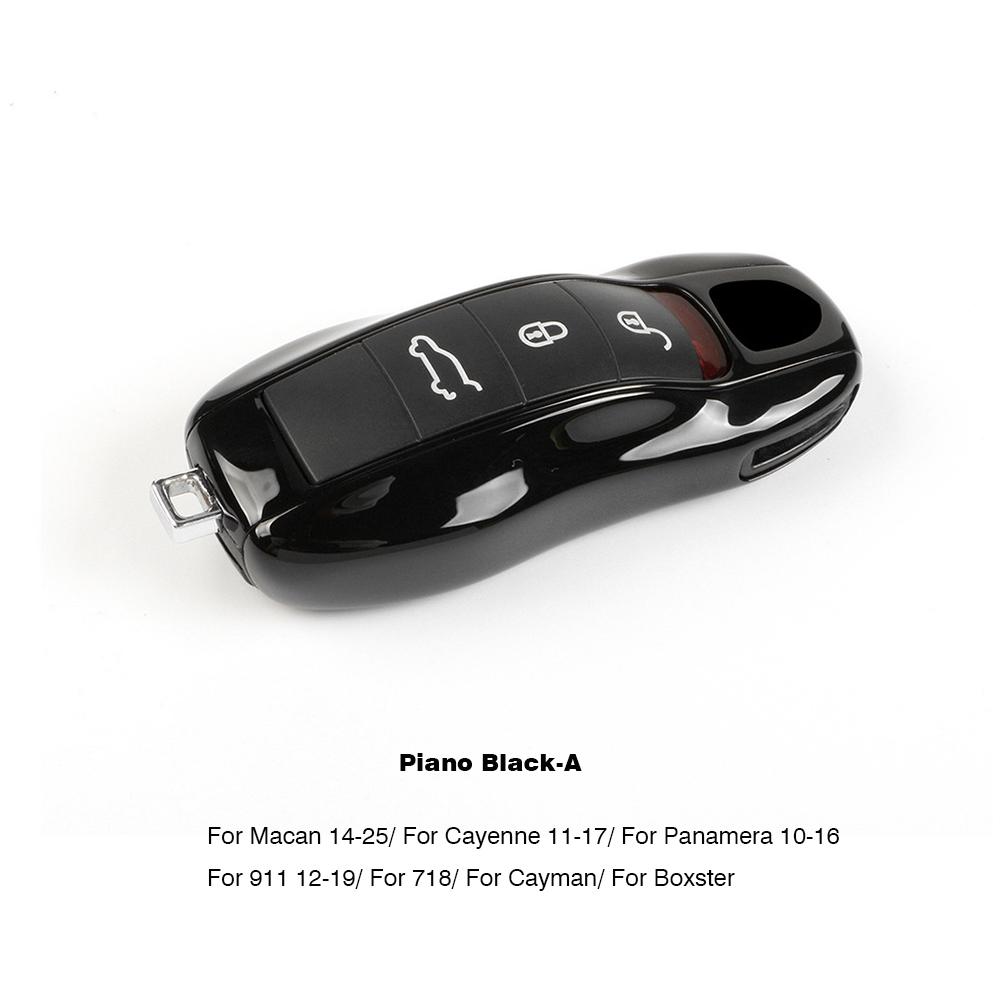 UZAI1 For Porsche Panamera Cayenne Macan 718 Cayman Boxster 911 Taycan Car 92 Personalized Key Case Protective Shell Remote Fob Cover