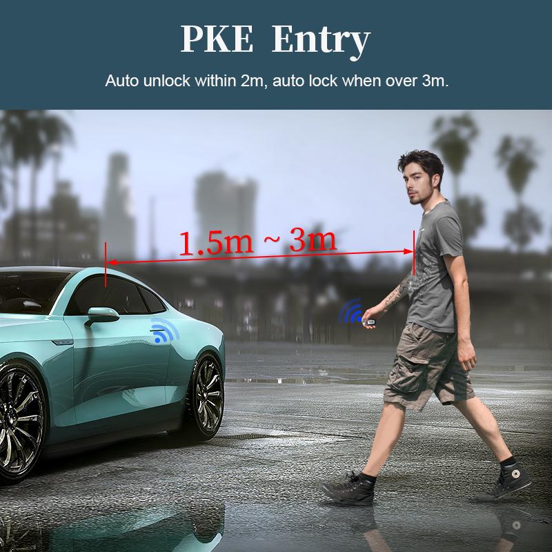Автомобильная сигнализация с дистанционным управлением PKE, вход без ключа, запуск двигателя, сигнализация, кнопка дистанционного стартера, стоп, авто 12 В