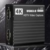 Карта захвата видео 1080p 60fps Устройство захвата Алюминиевый 4K адаптер Для игровой консоли Запись Прямая трансляция Монитор Отображение