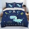 Мультяшный динозавр космический милый динозавр детский пододеяльник комплект HD одеяло покрывало для детей постельные принадлежности постельное белье декор спальни