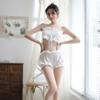 Women's Pajamas White Shorts And Pajamas Female Pajamas Sleepwear Sleep Tops and Shorts