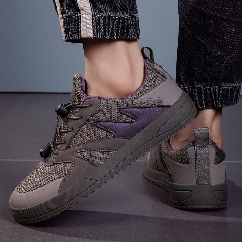 Модные оригинальные туфли с широким носком для мужчин, модные дышащие мужские повседневные кроссовки для активного отдыха, удобные эластичные кроссовки для мужчин