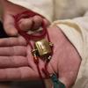 Мужской тибетский этнический стиль чистая медь гау бокс ожерелье кулон