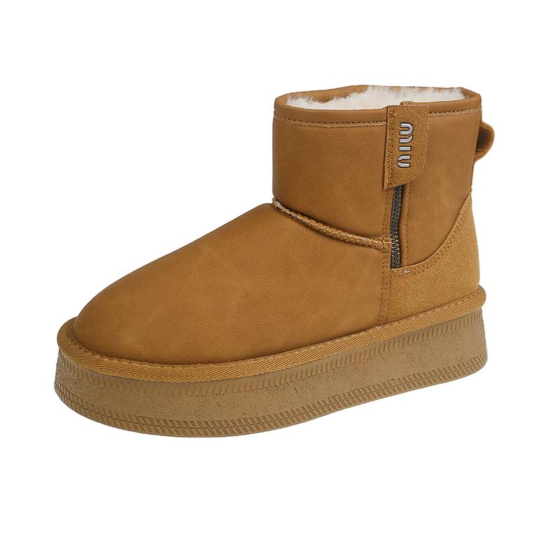 New 2024 High Quality Winter Women's Ankle Boots Warm Warm Thick-soled Waterproof Cotton Ladies Boots Botines De Mujer