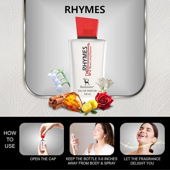 Ramsons - RHYMES Eau De Parfum | 100 мл | Духи для мужчин | TN - Лимон, Зеленая листва | MN - Фиалка, Ландыш | BN - Мускус, Тонка, Древесный