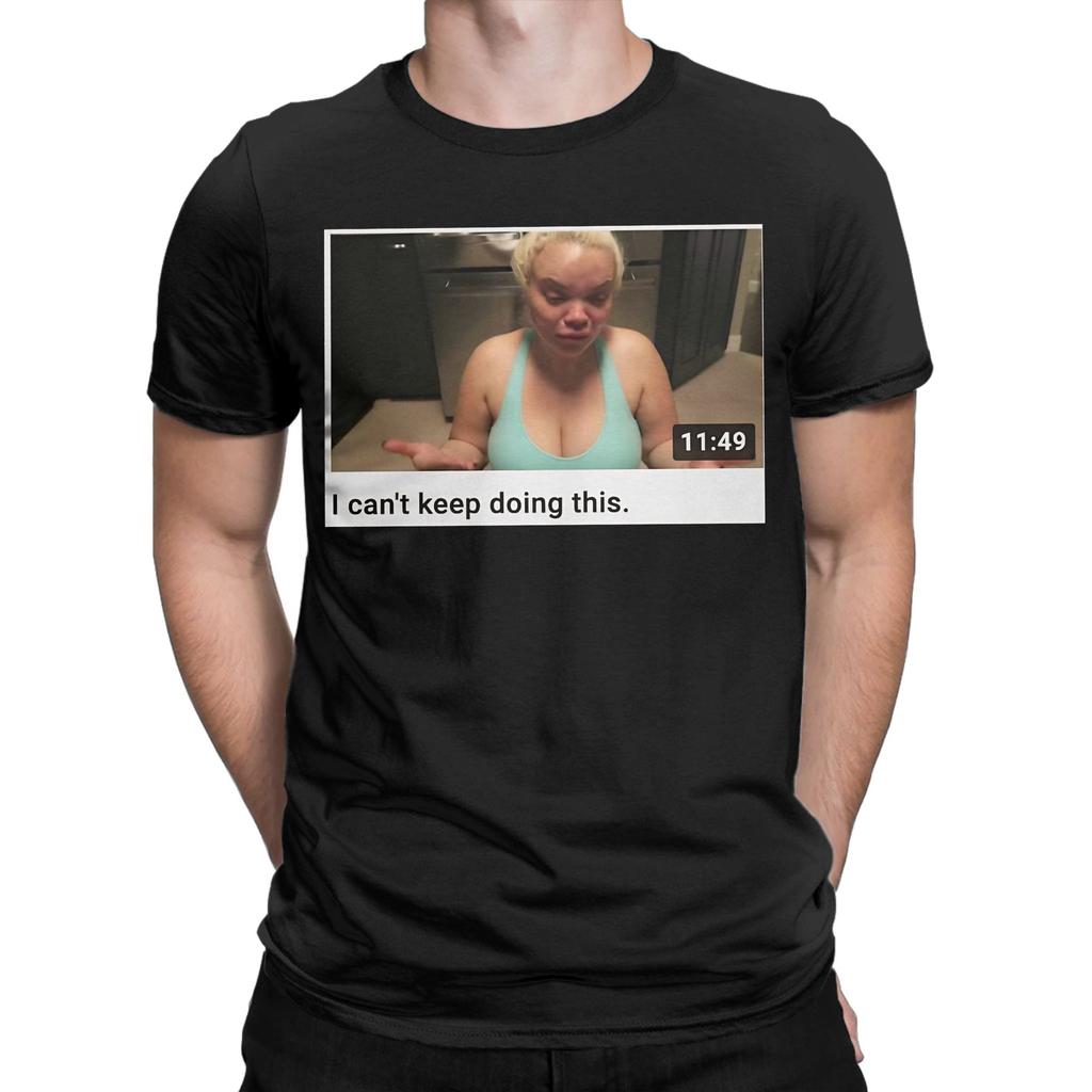 Тканевая футболка Trisha Paytas из чистого хлопка для унисекс, летняя, в стиле Y2k, забавная, дышащая, Харадзюку, с принтом, оверсайз