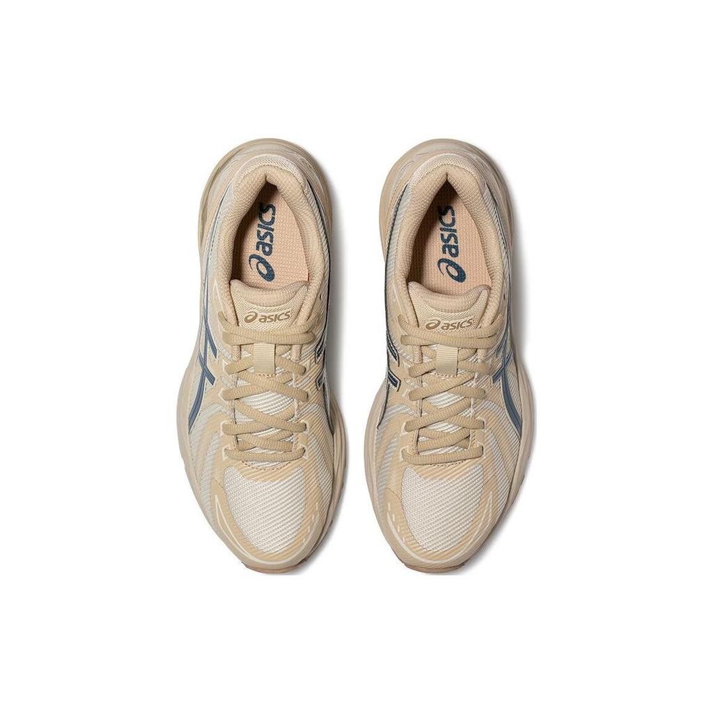 Asics Gel-Flux 4 Кроссовки женские с круглым носком, на шнуровке, из ткани и синтетической кожи, прочные, дышащие, низкие, для бега, белые/синие 1012B632-250