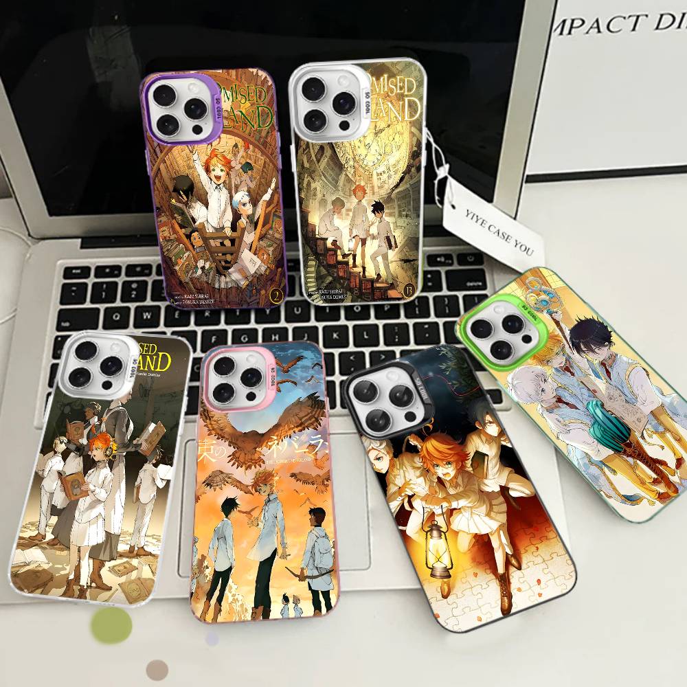 Чехол для телефона The Promised Neverland для iPhone 17 16 15 14 13 Pro Max Plus Матовый Цветная Задняя Крышка
