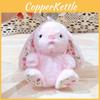 Plush Keychain Rabbit With Sitting Posture And Floral Design For Gift Bag