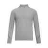 Qualifier Fashion Slim Fit Solid Long Sleeve T-Shirt Men Tops Modern-Gray 1365662-014