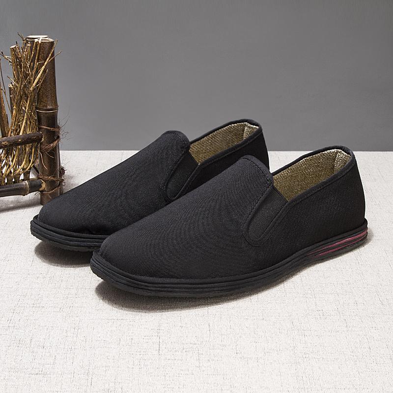 Taiheyuan Old Beijing Cloth Shoes Spring and Autumn Breathable Soft Bottom, One Step Stepping Men's Thousand Layer Bottom