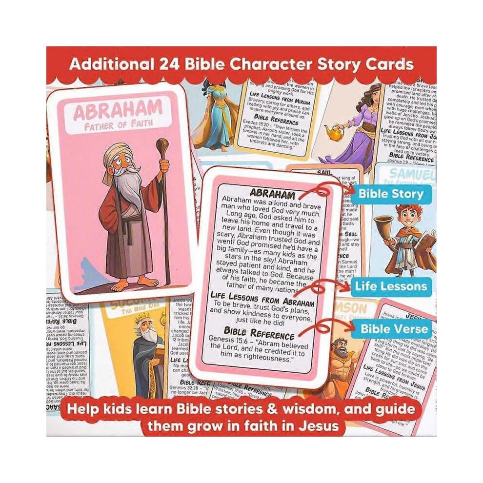 Bible "Who Am I?" Board Game - Guess the Bible Character Christian Family Game with Question Cards for Kids & Adults