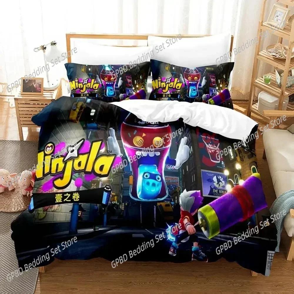 Luxury New 3D Print Game Ninjala Bedding Set Single Twin Double Queen King Cal King Size Bed Linen Set