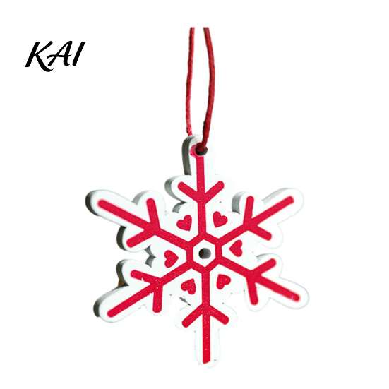 Christmas Atmosphere Props Tree Wooden Pendant, Vintage Cartoon Ornament with Lanyards, Santa Claus Elk Snowflakes Lightweight Pendant for Holiday