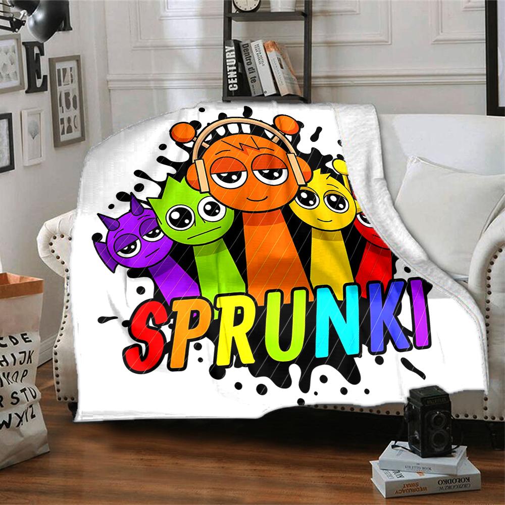 1pc SPRUNKI2 Blanket, Gift, for Men and Women, Soft Blanket, Good for Sofa Bed Couch Travel, Lightweight Flannel Blanket