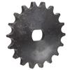 420 Sprocket 18 Tooth Carbon Steel Chain Wheel Replacement Accessory 0.7x0.5in Inner Diameter
