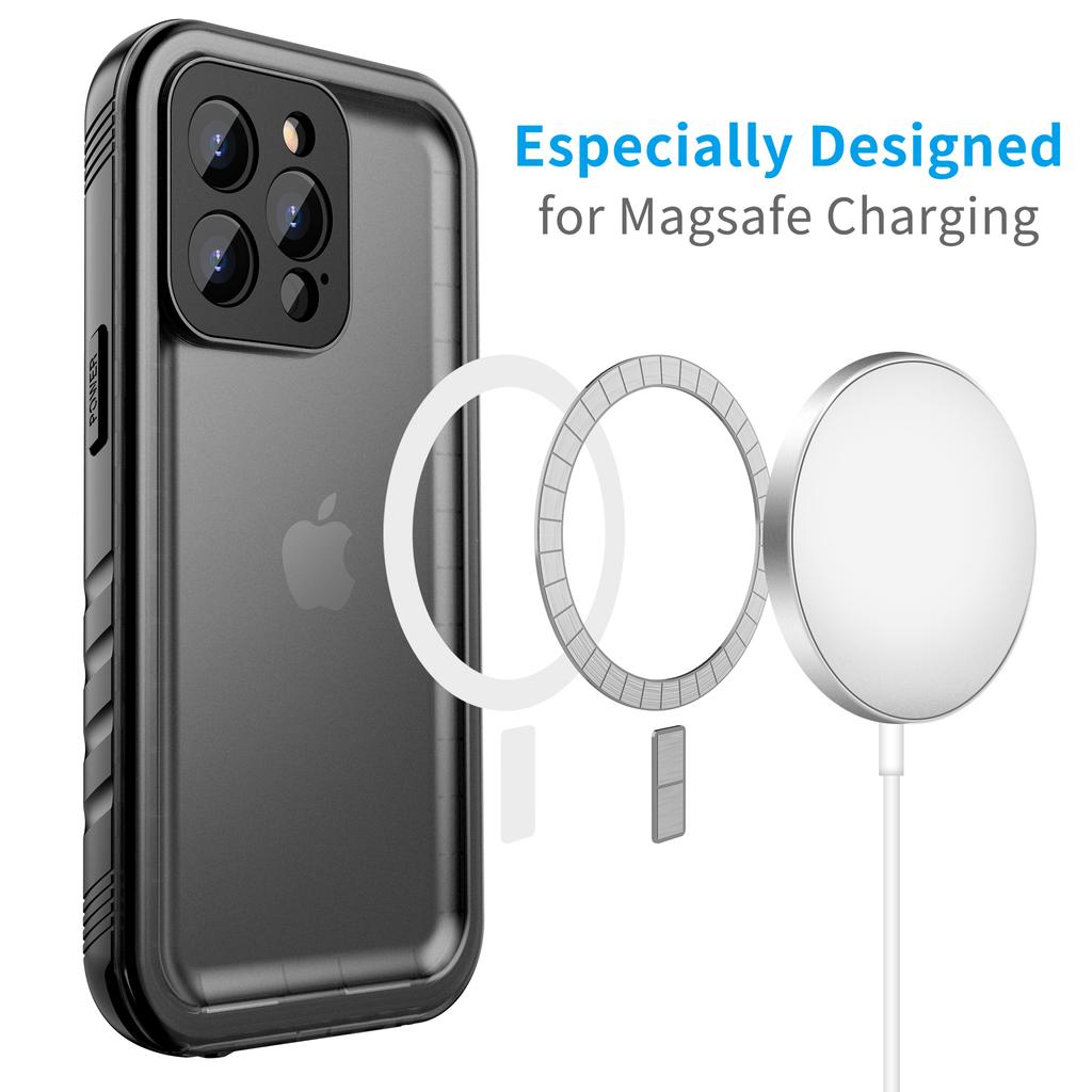 Магнитный чехол для телефона Magsafe для IPhone 13 12 14 Pro Max, водонепроницаемый чехол, встроенная защита экрана, противоударный чехол