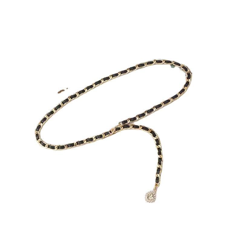 Европейская и американская металлическая цепочка на талию, женская юбка с модной декоративной цепочкой, украшение талии, универсальный трендовый пояс