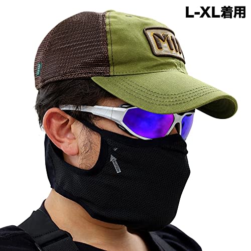 LayLax Easy Breath Face Guard S-M BATTLE STYLE Airsoft Black