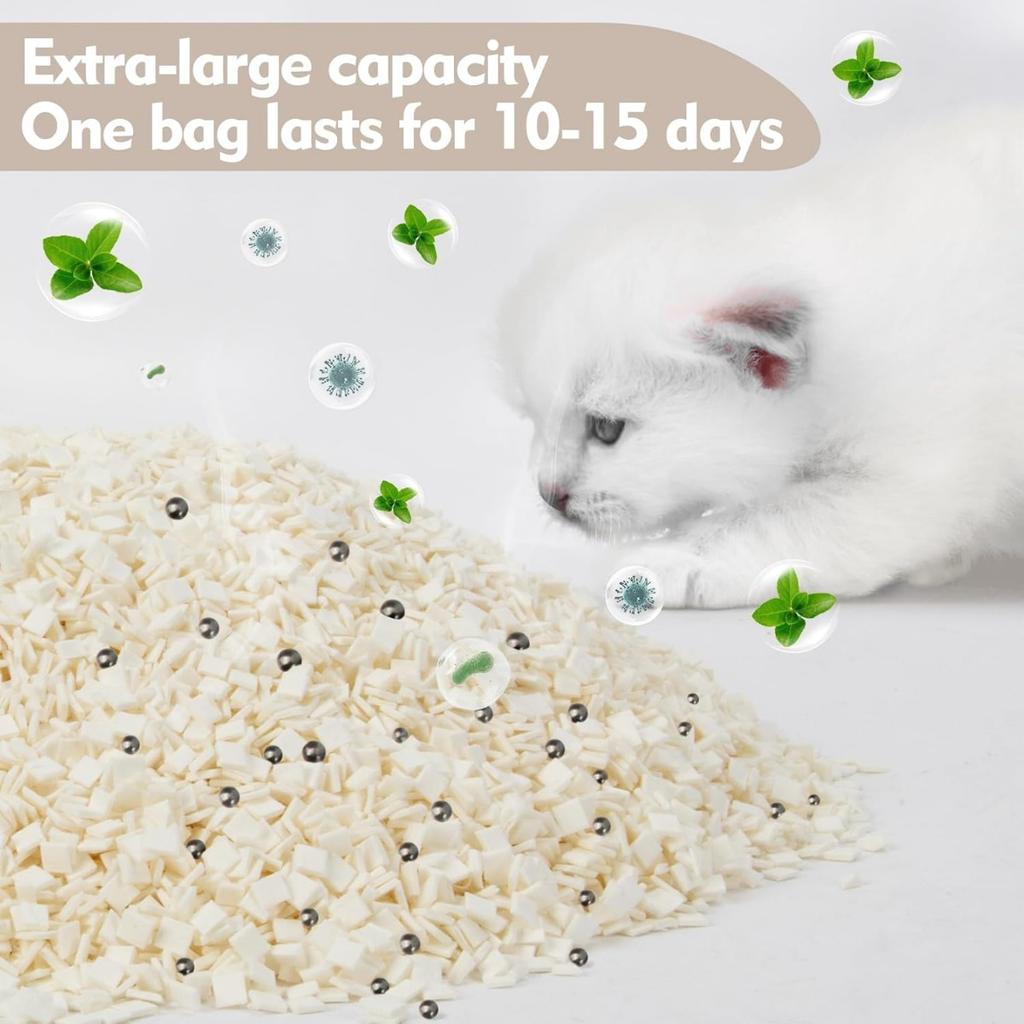 300g/500g Cat Litter Deodorizer Beads Fragrance-Free,Physical Odor Elimination, Keeps Air Around Litter Box Fresh, Easy To Use