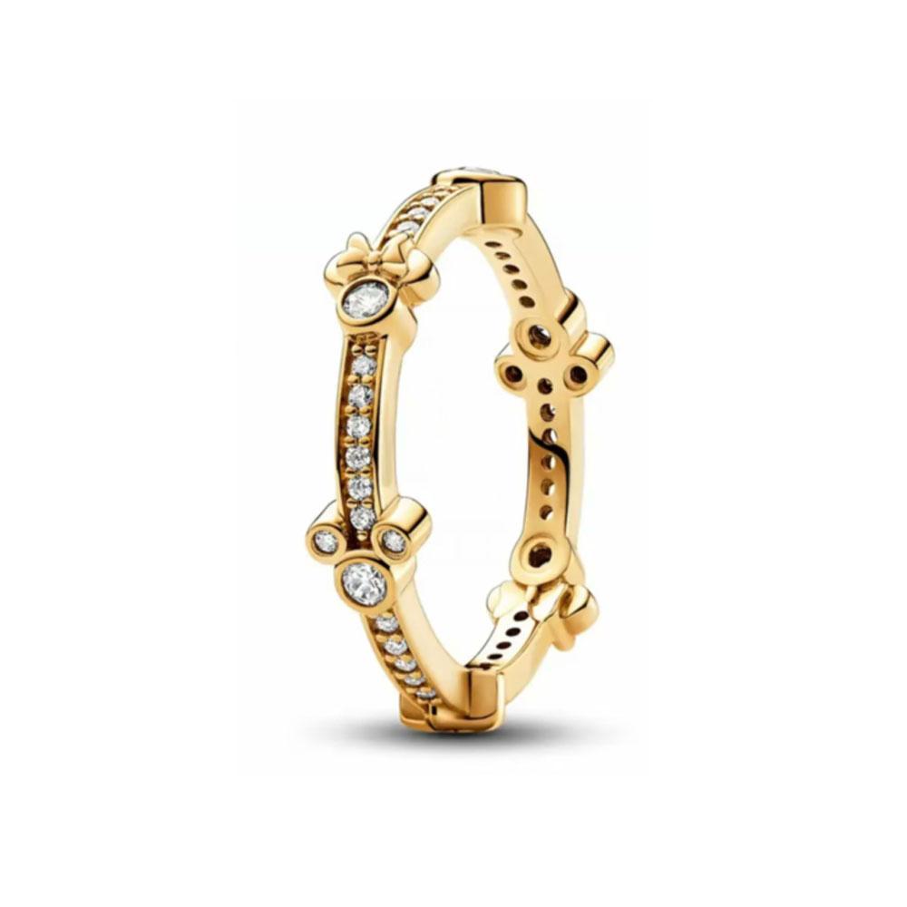 925 Silver Mickey Minnie Octopus Ring For Women Jewelry Hollow Geometric Design Wedding Party Fashion Gift