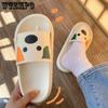 Летние простые трендовые домашние милые маленькие тапочки для молочных собак с толстой подошвой, женские удобные сандалии с мягкой подошвой и антизапахом, противоскользящие