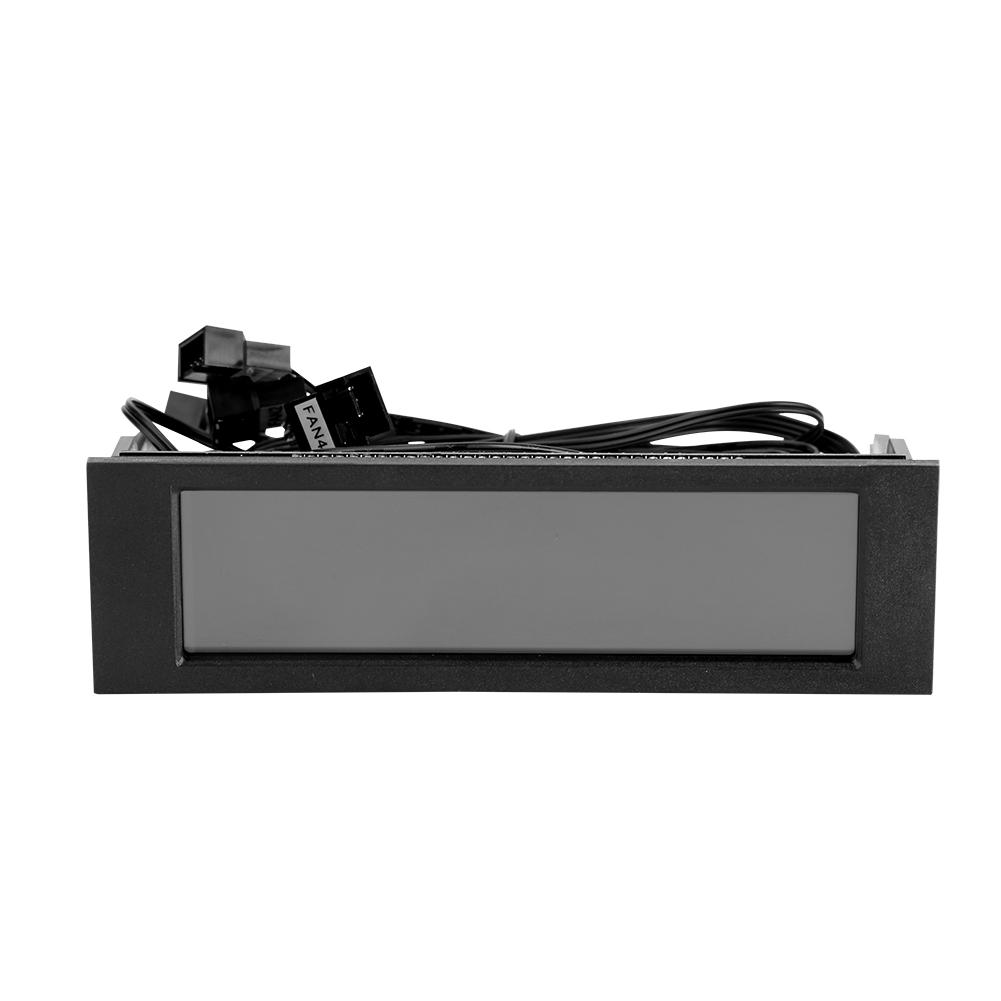 5 Fans Speed Controller CPU Temperature Sensor Computer Cooling Drive Bay Front LCD Panel