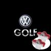 For Volkswagen VW Lavida Touran Caddy Beetle Golf Bora 2PCS Led Car Door Welcome Lamp Wireless Laser Projector Logo Night Light ck1