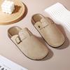 Женские закрытые шлепанцы Birkenstock: 2024 года Женские ретро-балетки с толстой подошвой для осени/весны.