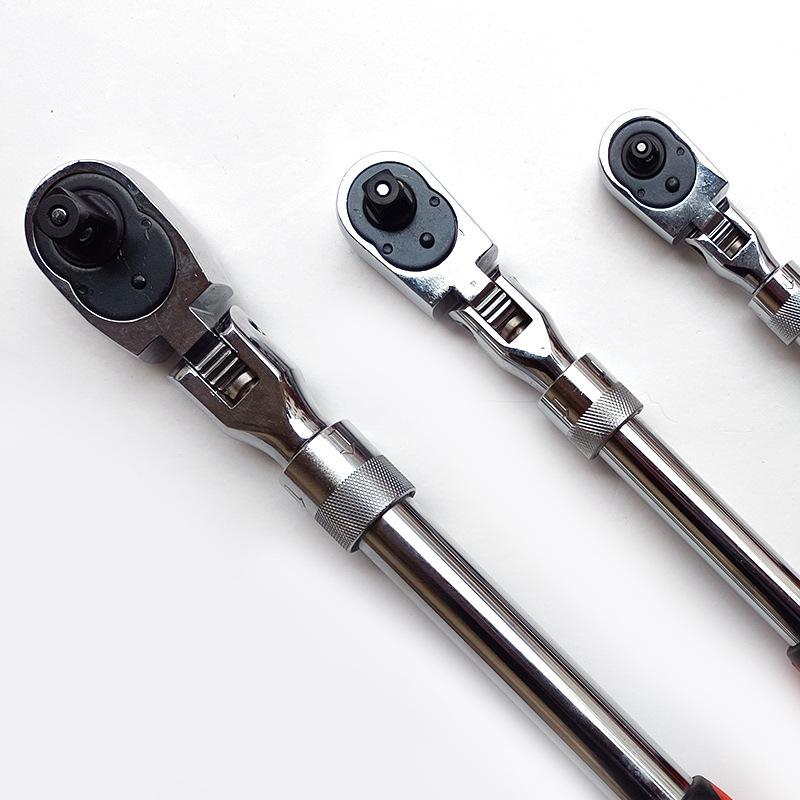 1/4 1/2 3/8 72-Tooth Carbon Steel Retractable Ratchet Wrench Automatic Quick Release Spanner Multifunctional Hand Tool