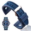 Watchband Silicone Watch Band Bracelet 22mm Black Blue Women Men Rubber Watch Strap Stainless Steel Polished Pin Buckle