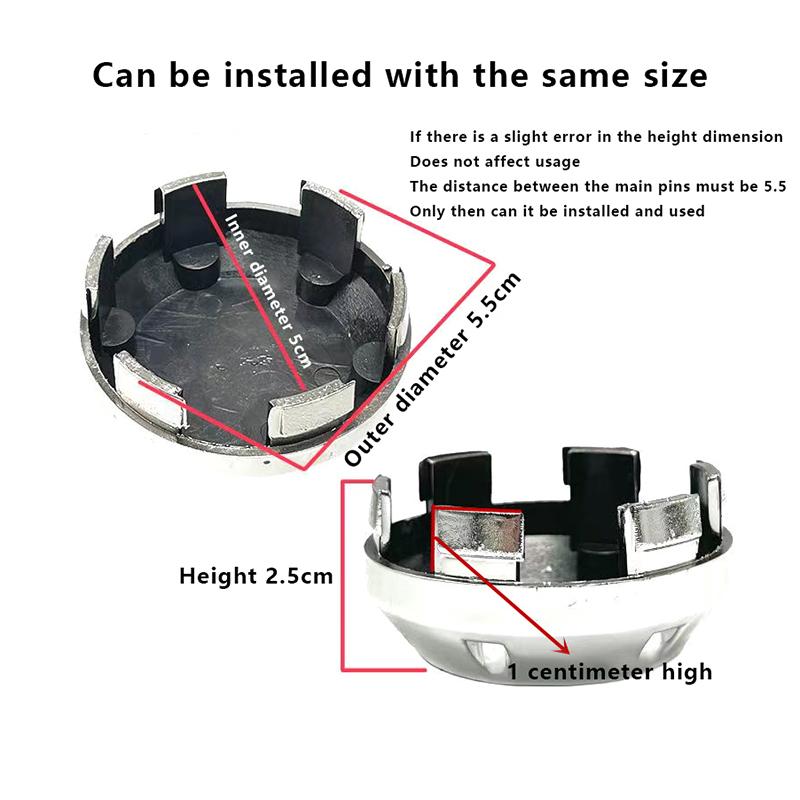 3 Pcs Ebike Center Cap, Rear Wheel Replacement Center Cap, Standard Size, Universal Version